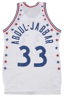 1983 Kareem Abdul-Jabbar Game Used, Photo Matched & Signed Western Conference All-Star Game Jersey (Abdul-Jabbar LOA & Sports Investors Authentication)